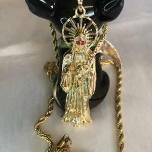 Santa muerte/Gold Plated